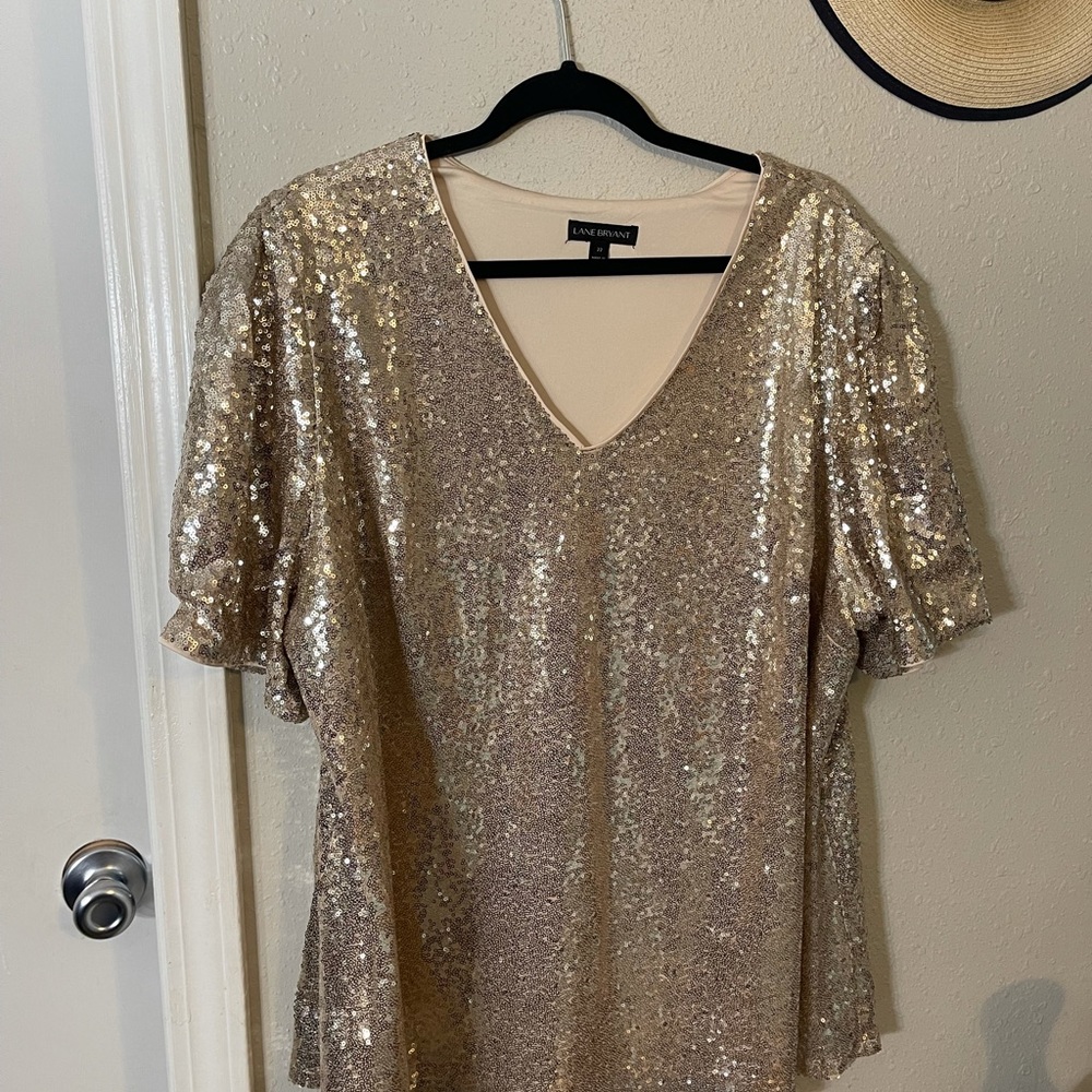 Lane Bryant cute sequin top, size 22, worn once